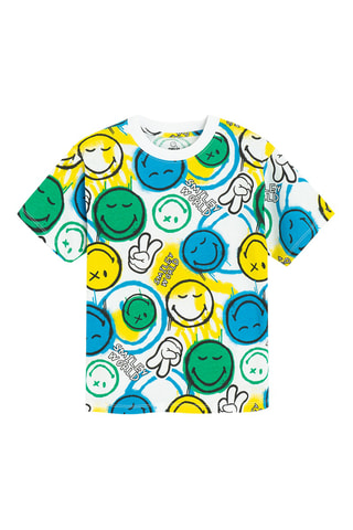 2 t-shirts Smiley -  Noir et blanc