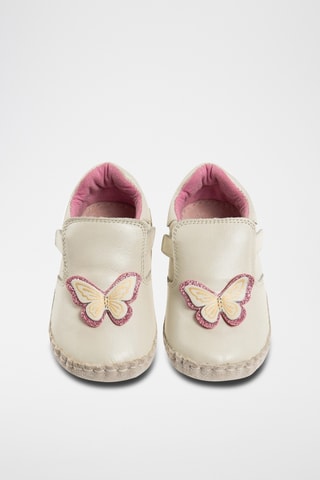 Baskets en cuir - Ecru