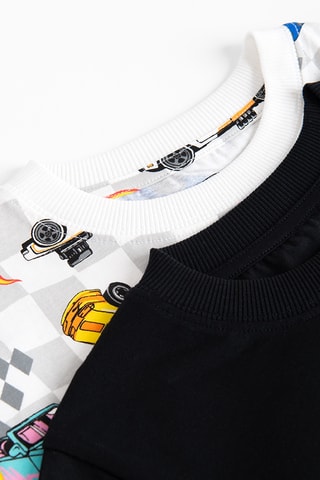 2 t-shirts -  Blanc et noir