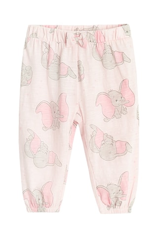 2 pantalons de pyjama Dumbo Disney -  Rose et vert clair