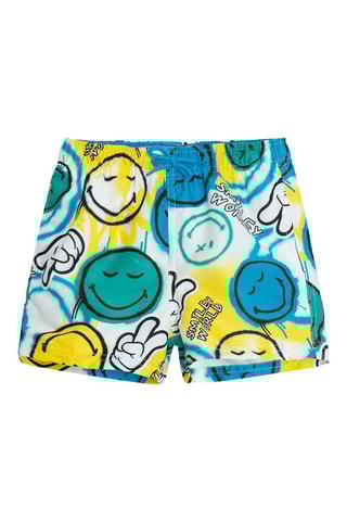 Short de bain Smiley - Blanc