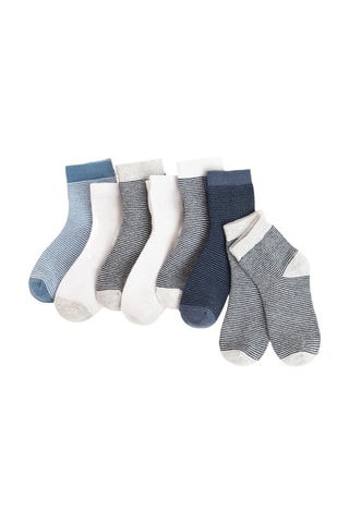 7 paires de chaussettes -  Blanc et noir