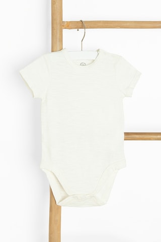 T-shirt et salopette -  Blanc et marron