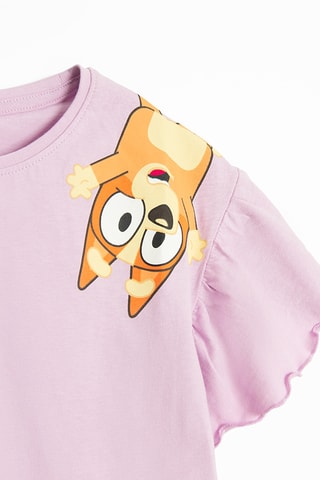 T-shirt Bandit et Bingo Bluey - Violet