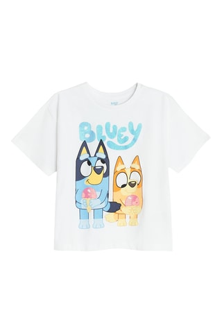 T-shirt Bandit et Bingo Bluey - Blanc