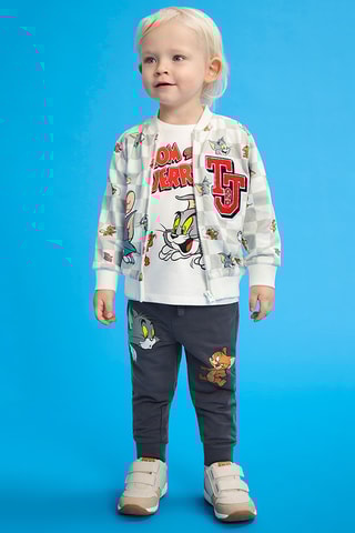 Ensemble 3 pièces Tom et Jerry - Bleu marine et blanc