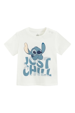 2 t-shirts Stitch Lilo et Stitch Disney - Blanc et gris