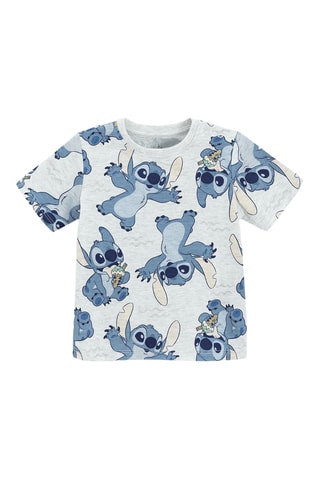 2 t-shirts Stitch Lilo et Stitch Disney - Blanc et gris