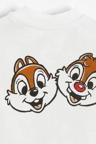 Sweat et pantalon Tic et Tac - Blanc et beige