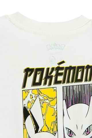 T-shirt Pikachu Pokemon - Blanc