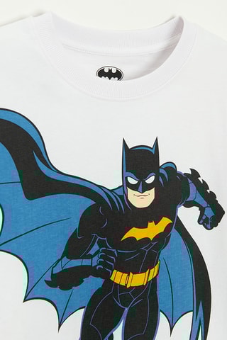 2 t-shirts Batman La ligue des justiciers DC Comics - Noir et blanc