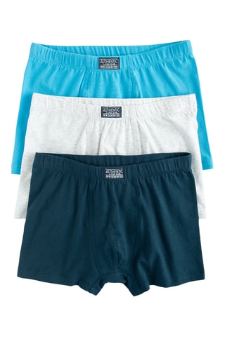 3 boxers - Bleu clair et gris clair chiné