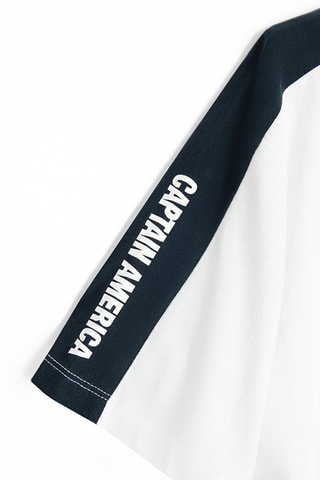 T-shirt Captain America Avengers Marvel - Blanc