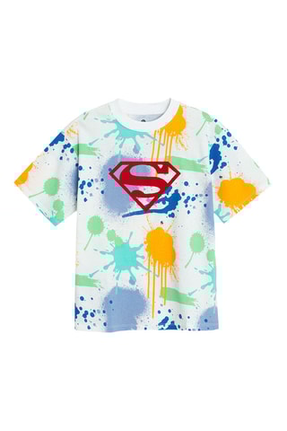 T-shirt Superman La Ligue des Justiciers DC Comics - Bleu cobalt