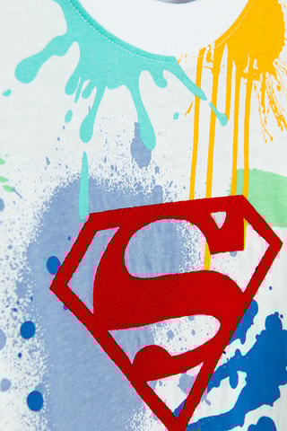 T-shirt Superman La Ligue des Justiciers DC Comics - Bleu cobalt