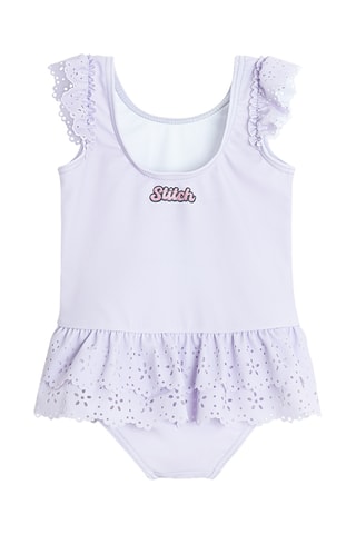 Maillot 1 pièce Stitch et Lilo Disney - Mauve