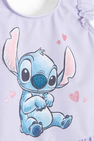 Maillot 1 pièce Stitch et Lilo Disney - Mauve