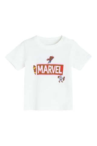 T-shirt Avengers Marvel - Blanc