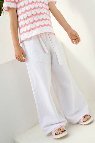 Pantalon en lin - Blanc
