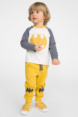 Ensemble 3 pièces Batman La Ligue des Justiciers DC Comics - Gris clair et moutarde