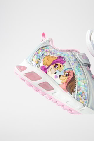 Baskets Girl Pup Power - Argenté et gris clair