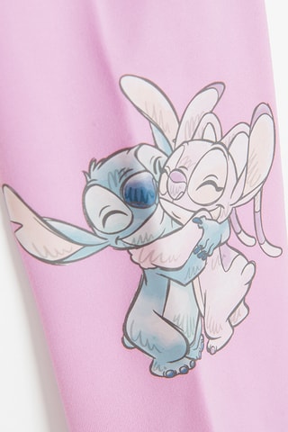 Legging Stitch et Angel Lilo et Stitch Disney - Rose poudré