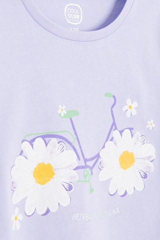 T-shirt - Violet clair et blanc