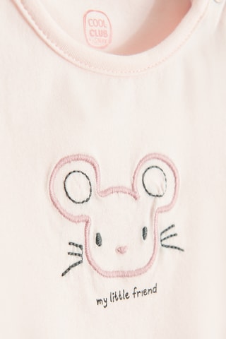 Ensemble 3 pièces - Saumon et blanc