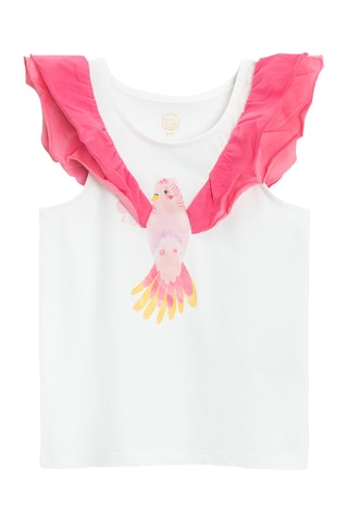 Blouse - Blanc et rose