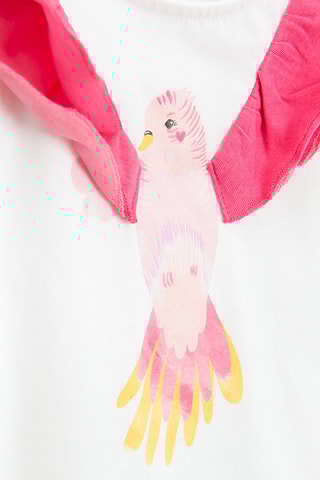 Blouse - Blanc et rose