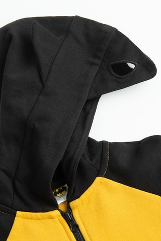 Sweat à capuche Batman La Ligue des Justiciers DC Comics - Noir et jaune