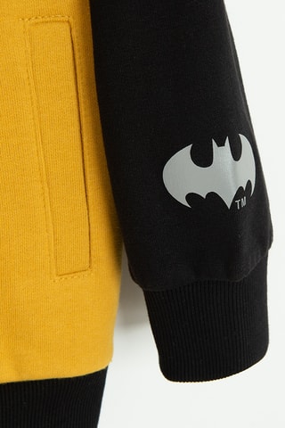 Sweat à capuche Batman La Ligue des Justiciers DC Comics - Noir et jaune