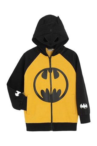 Sweat à capuche Batman La Ligue des Justiciers DC Comics - Noir et jaune
