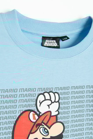 T-shirt Super Mario - Ciel et rouge