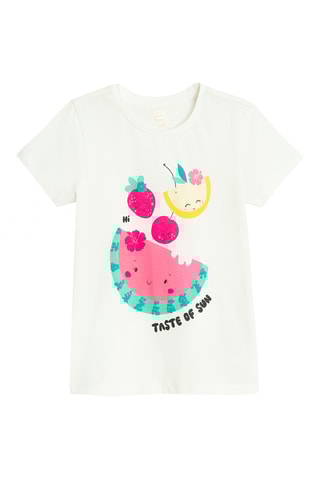 2 t-shirts - Rose poudré et blanc