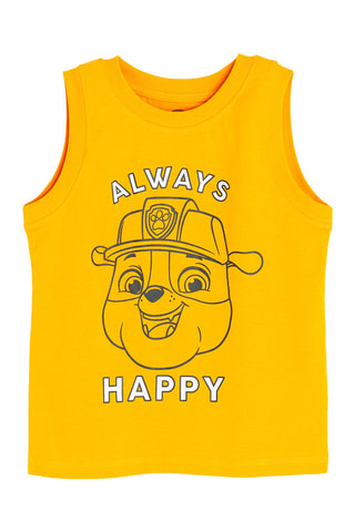 2 débardeurs Chase et Ruben Pat’ Patrouille - Jaune et blanc