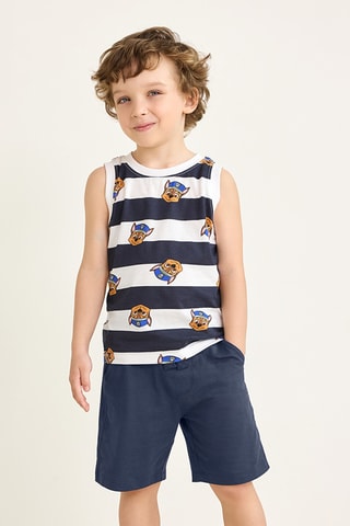 2 débardeurs Chase et Ruben Pat’ Patrouille - Jaune et blanc