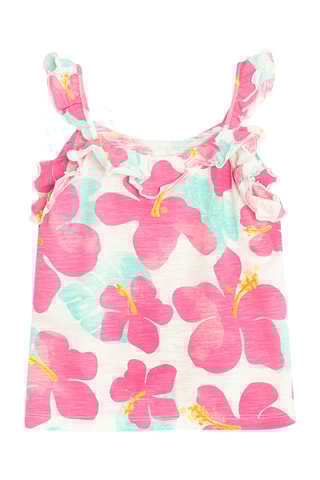 Débardeur - Blanc et rose