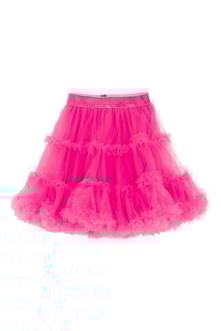 Jupe volantée - Fuchsia