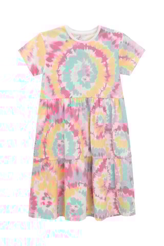 Robe tie and dye - Jaune et vert d’eau