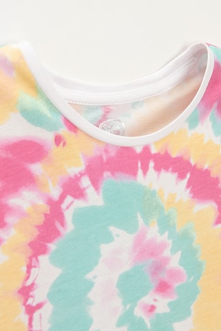 Robe tie and dye - Jaune et vert d’eau