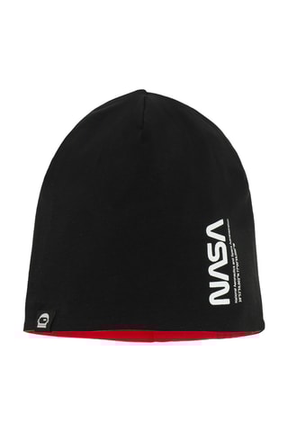 Bonnet réversible NASA - Rouge et noir