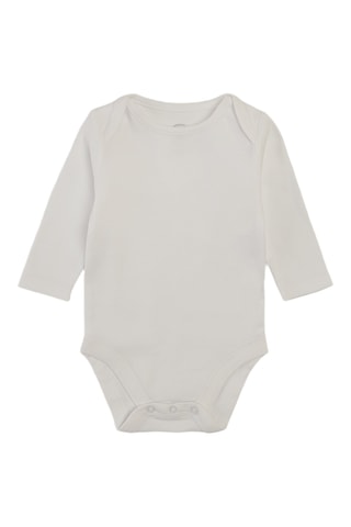 5 bodys en coton biologique - Rose et blanc