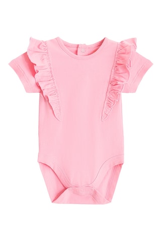 2 bodys - Rose et blanc