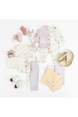 5 paires de chaussettes - Rose et blanc