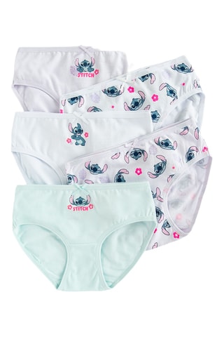 5 culottes Stitch Lilo et Stitch Disney - Ciel et mauve