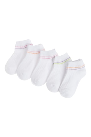 5 paires de chaussettes - Blanc