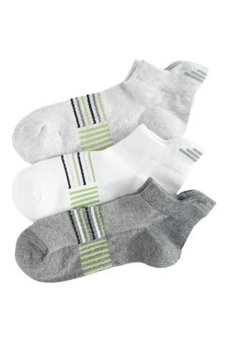 3 paires de chaussettes - Blanc et gris