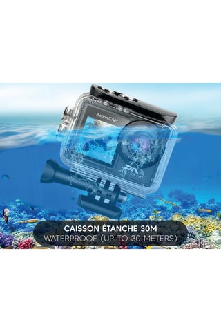 Caméra sport Eko - Modèle Delta - 5K - Wi-Fi - Double écran