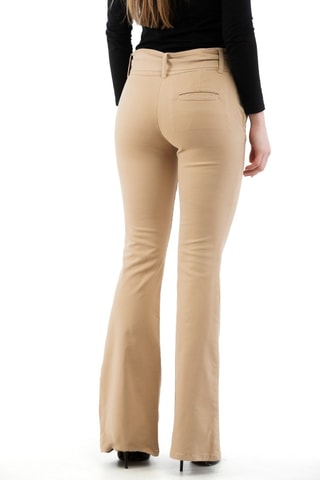 Pantalon flare - Beige